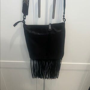 🍄 Rebecca Minkoff Black Fringe Crossbody Bag